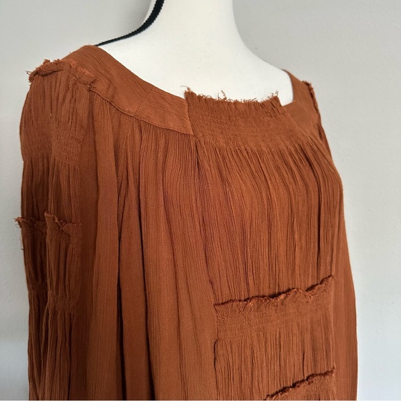 *FREE PEOPLE* Rust See Ya There Mini Dress - Picture 3 of 9